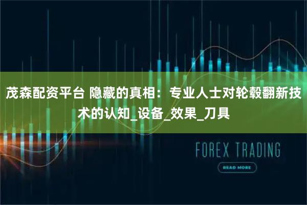 茂森配资平台 隐藏的真相：专业人士对轮毂翻新技术的认知_设备_效果_刀具