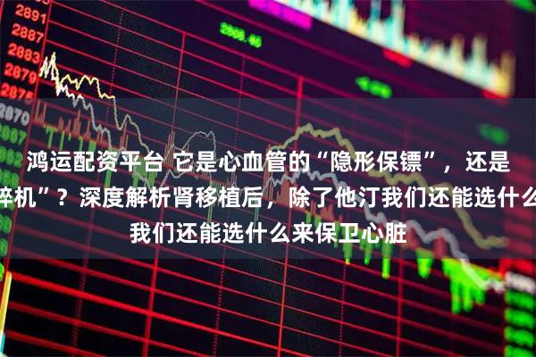 鸿运配资平台 它是心血管的“隐形保镖”，还是钱包的“粉碎机”？深度解析肾移植后，除了他汀我们还能选什么来保卫心脏